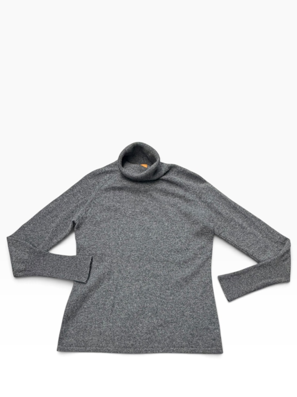 Just Cashmere by FORTE Sweater Turtleneck in Gray Women's Size S